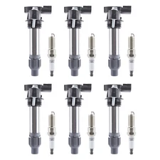 6X Ignition Coil & 6X Iridium Spark Plug OEM For Cadillac GMC Chevy Buick UF569