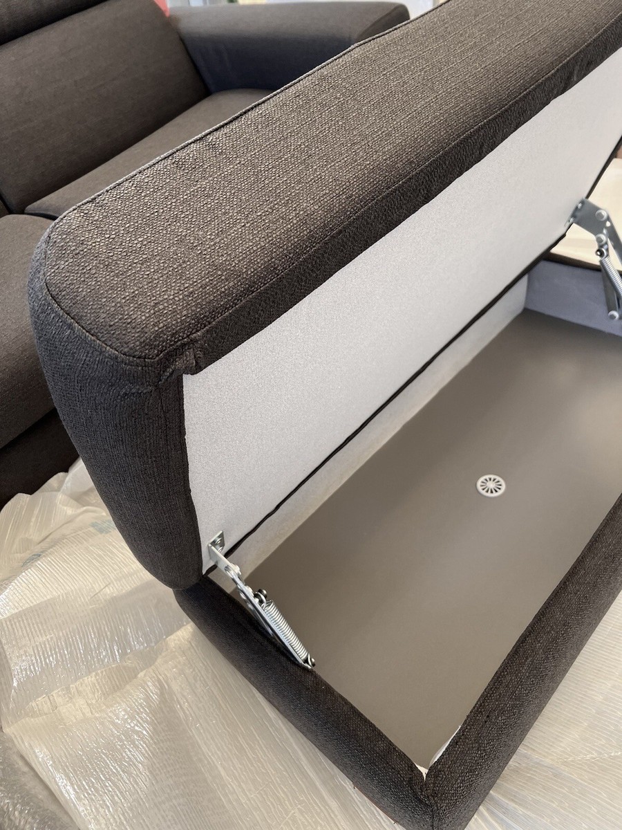 divano angolare nuovo POLTRONESOFÁ Grigio Scuro Nero