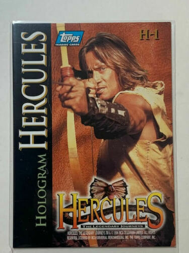 HERCULES THE LEGENDARY JOURNEYS KEVIN SORBO H-1 HOLOGRAM CARD BY TOPPS RARE - Picture 1 of 2