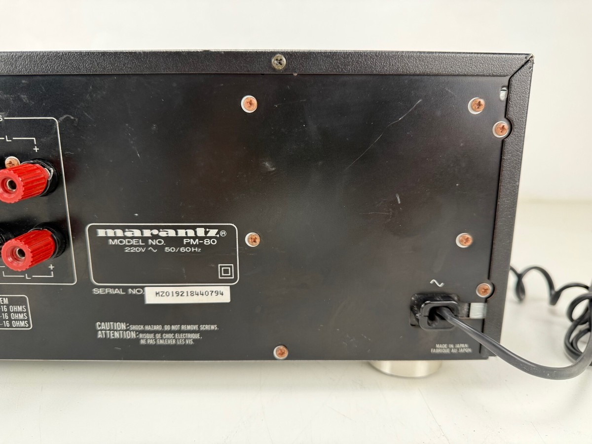Marantz PM - 80 Stereo Integrated Amplifier - Partially