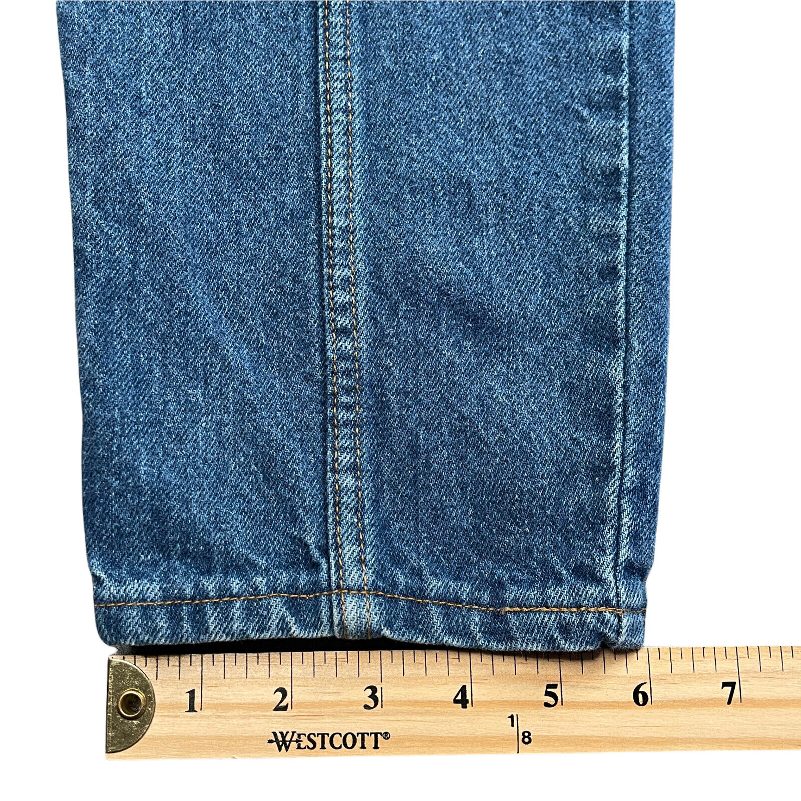 Denim Republic Womens Center Seam High Rise Blue Jeans Size 13/14 Vintage  27x27