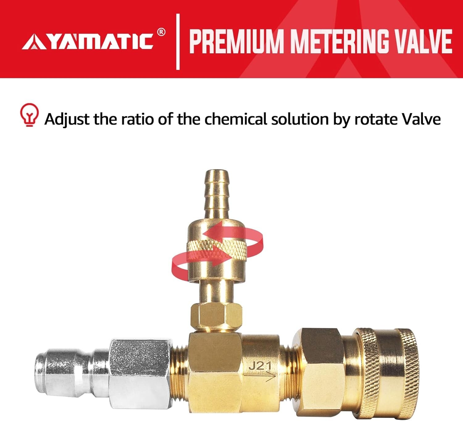 3/8 Inch Quick Connect Chemical Injector Kit for Pressure Washers Up to 4500 PSI