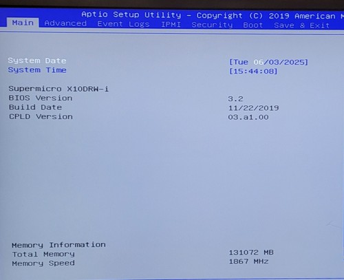 ASA Supermicro X10DRW-i Single Intel Xeon E5-2630 v4 @2.20GHz 128GB RAM No HDD - Picture 15 of 18