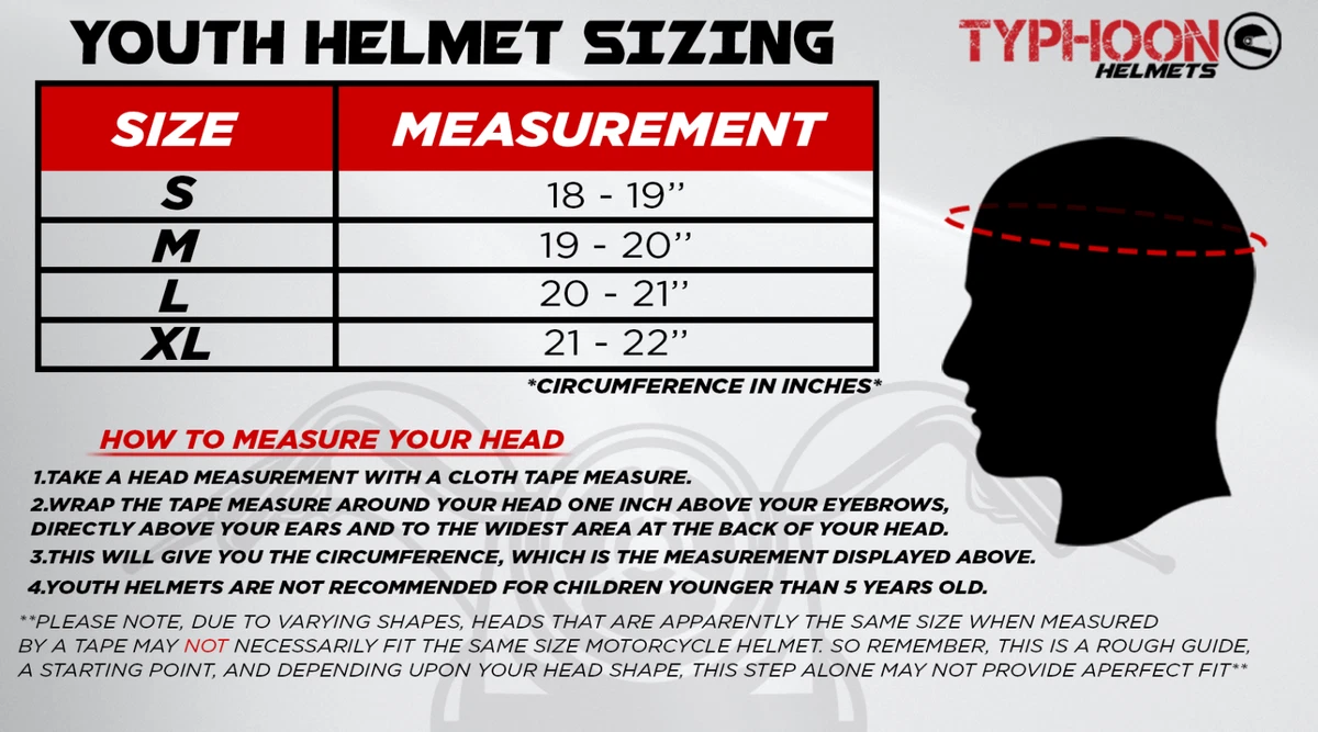 Full Face Motorcycle Helmet Youth Child DOT Kids Small Medium