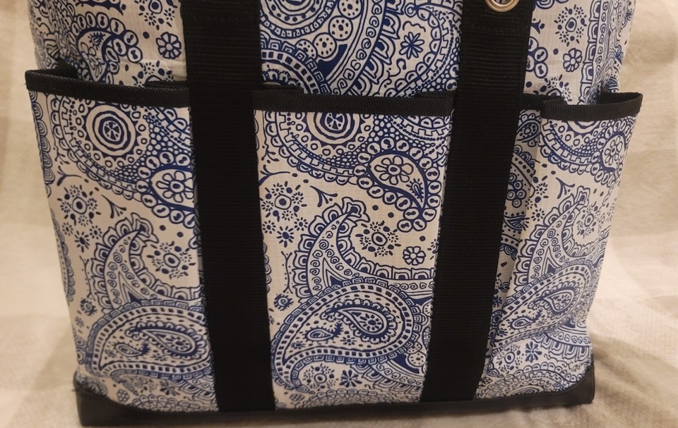 Scout Bungalow Pocket Rocket Multi Pocket Tote Blue Weekender Beach