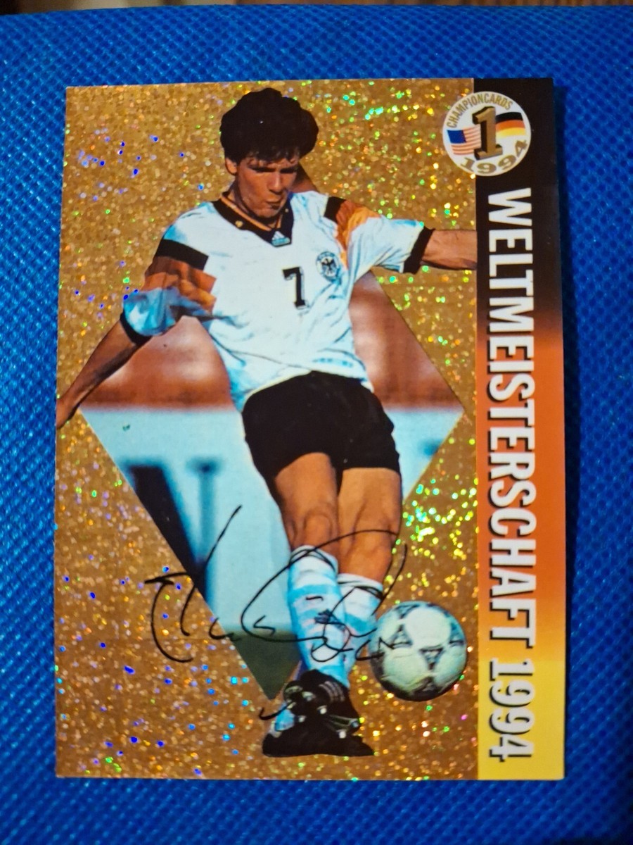 Carte Autographe Signée Andreas Möller - DFB Coupe Du Monde 1994 - Originale
