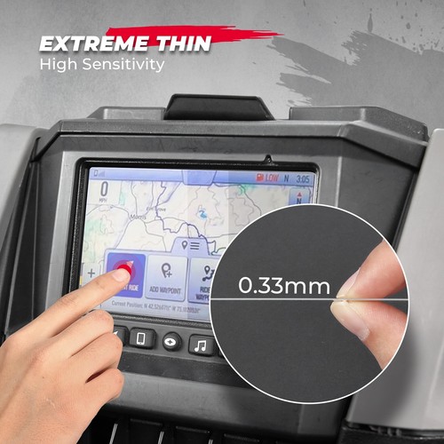 Navigation Display Screen Protector Tempered Glass for Polaris RZR PRO XP - Picture 2 of 9
