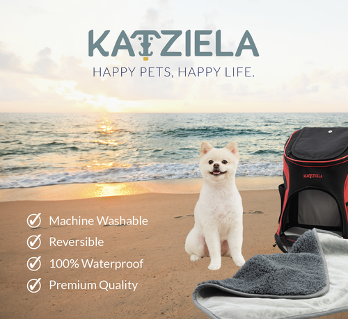 Katziela Premium Katze und Hund weiche Überwurfdecken für gemütliches Zuhause einfarbig hellgrau - Bild 37 von 45