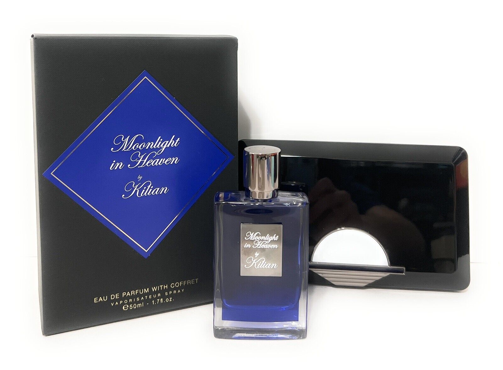 Kilian Moonlight In Heaven EDP Spray Refillable 1.7 oz & Clutch - Unsealed  Box