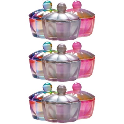  3 Count Kristallglas Nagelflüssigkeitsbecher Maniküre-Glasschale