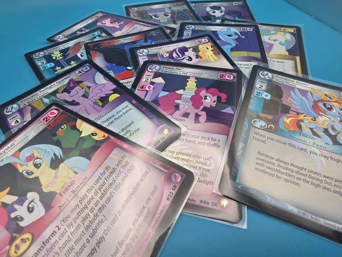 rare mlp trading cards My Little Pony CCG Super Rare Cards