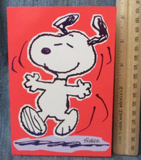 HAPPY SNOOPY Hallmark Blank Greeting Card w/ Envelope New Peanuts MG43