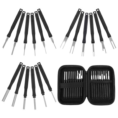 18x Drahtklemme Pin Extractor Puller Reparatur Entfernung Werkzeug Auswerfer Kit