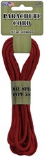 Pepperell Braiding Parachute Cord 4mmx16'-Red - PARA-1606