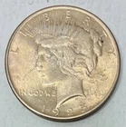 1925 Silver Peace Dollar, Brilliant Uncirculated, Peach Coloration!