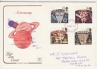 GB Stamps First Day Cover Astronomy, Telescope, Earth, Moon Planet COTSWOLD 1990
