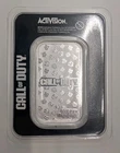 1 oz Silver Call of Duty™ Zombie Perks Monkey Bomb Colorized silver Pamp Bar