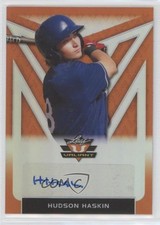 2020 Leaf Valiant Portrait Orange Prismatic 41/75 Hudson Haskin #PA-HH1 Auto fm0