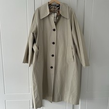 Image of Barbour Size 18 Robyn Trench Showerproof Coat Jacket Long Beige Belted