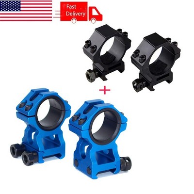 25.4/30mm Ring High Profile Scope Mount with Low Profile 30mm Ring Mount Adapter