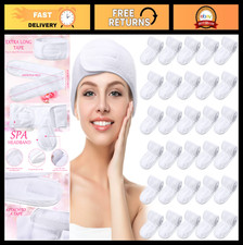 30 Pack Spa Headbands for Women - Adjustable Hair Wraps, Makeup Shower Towels
