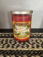 Vintage New Yankee Candle Have A Merry Christmas Limited Edition Berries 20 oz