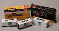 120 Film lot, mixed, expired, 8 total rolls