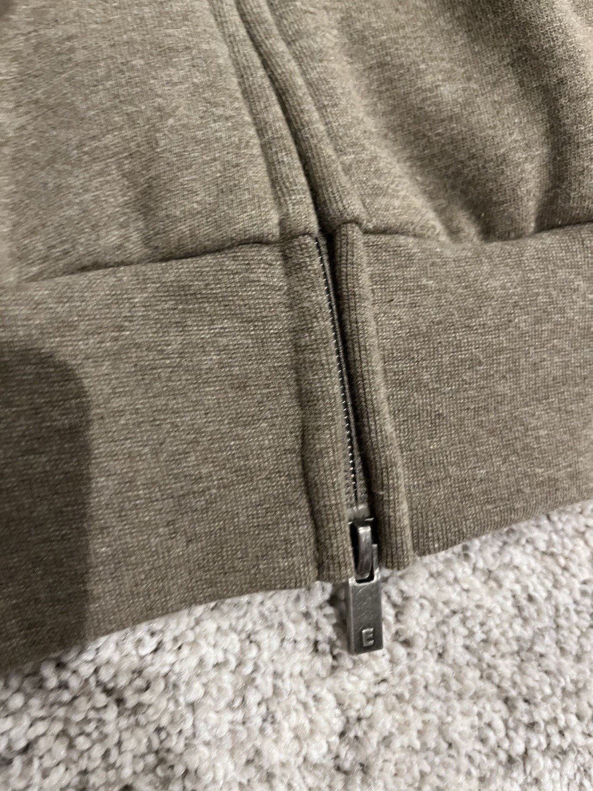 Essentials Back Print Zip Up Size Medium - image 3