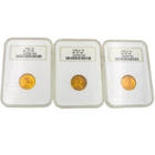 1938-1942-D Lincoln Wheat Cent NGC Graded MS 67 RD No Reserve Lot of 3 #C897-5