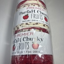 New Lot Of 3 Premier Parfait Chunky Fruits Yarn Apple