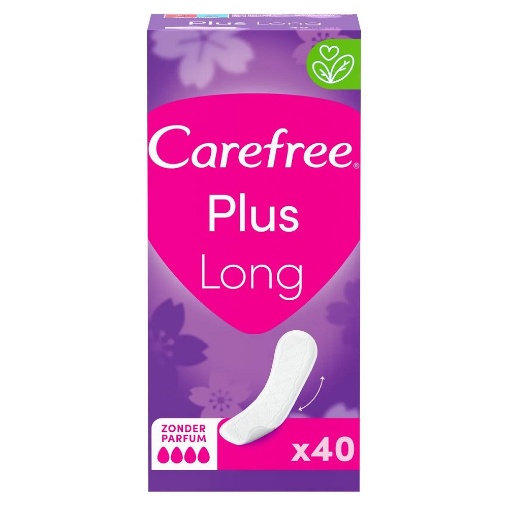 3574661661940 Carefree Plus Long wkładki higieniczne Unscented 40szt. (P1)