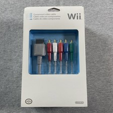 NIB Rare Nintendo Wii OEM Component Video Cables Red/Blue/Green Vintage AV Cords