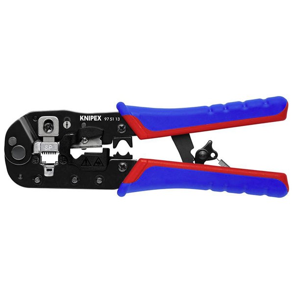KNIPEX Crimping Pliers for RJ45 Western Plugs 190 mm