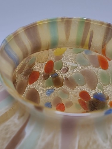 AZZURRA MAESTRI GLASS VASE Hand Blown 10" Vintage - Picture 22 of 24