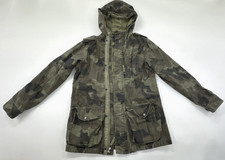 GAP Field Army Jacket Youth XXL 14 16 Camo Anorak Hooded Military Lined Canvas