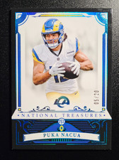 2025 National Treasures Puka Nacua Black Midnight Parallel /20 L.A. Rams #59