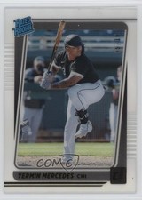 2021 Chronicles Clearly Donruss Rated Rookies Gold 9/10 Yermin Mercedes #12 ub2