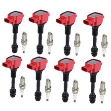 8 Pack Ignition Coils and Iridium Spark Plugs,UF510 5018 Coil Pack Kits