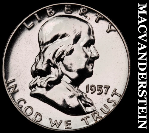 1957 Franklin Half Dollar- Silver- Choice Gem Proof Luster No Reserve #J1695