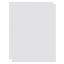2 Pack ABS Plastic Sheet, 0.04" Thick 12"x16" Flexible Hard Plastic Sheet, White