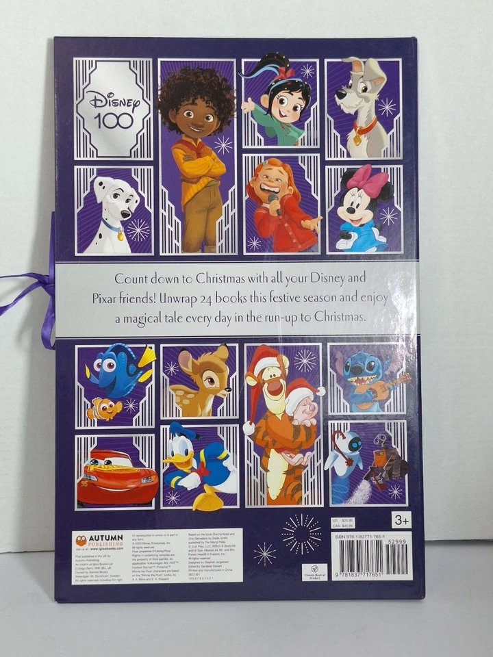 Disney 100 Advent Calendar a Storybook Library Countdown to Christmas Age 3+ NEW - Image 2 of 4