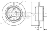 2X Tomex Brakes Bremsscheibe TX 71-72 FüR Infiniti Passend FüR Nissan Renault