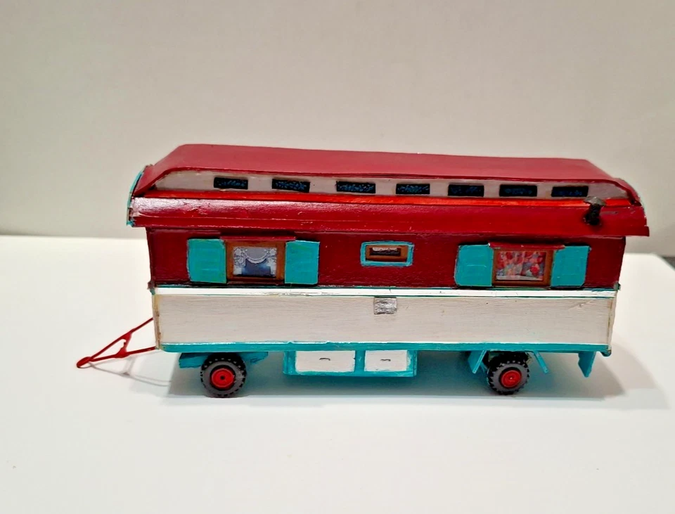 ROULOTTE FORAINE diorama verdine caravane maquette cirque fete foraine - Photo 4/4