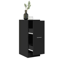 Apothekerschrank Schwarz 30X41X77,5 Cm Holzwerkstoff
