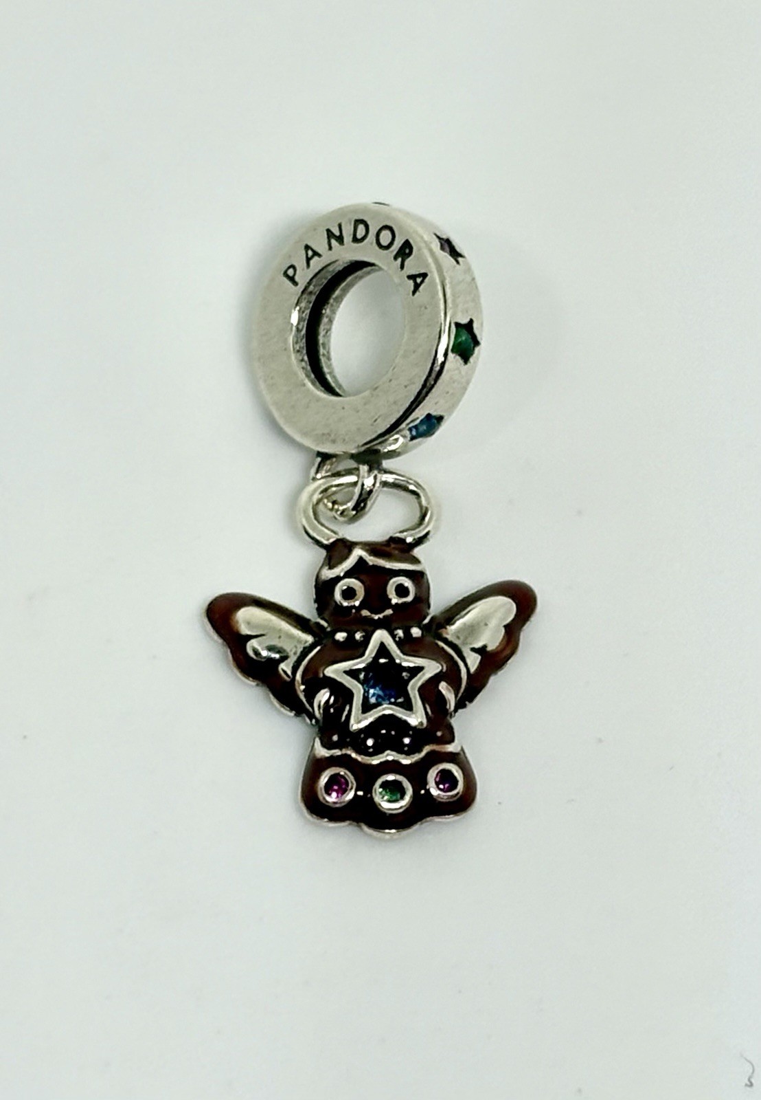 PANDORA 925 My Sweetheart Gingerbread Angel Charm 794247C01