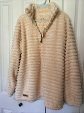 Simply Southern Women's Quarter Zip Tan Snow Luxe Pullover Sweater Size L NWT