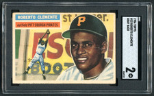 Roberto Clemente 1956 Topps SGC 2 Baseball Card Gray Back Vintage Graded MLB #33
