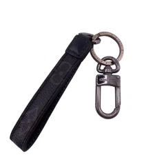 Louis Vuitton M61950 Key Ring Porte Cre Dragonne Monogram Black Used Japan