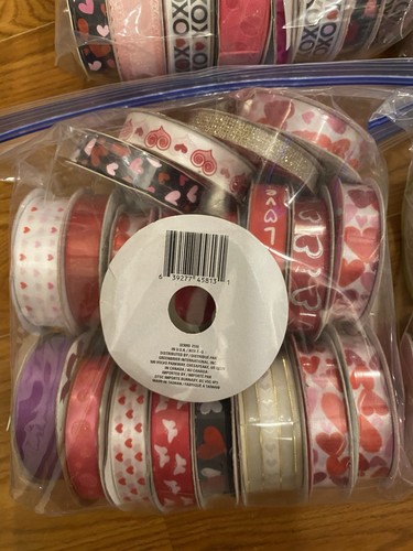 70 MIXED SATIN & CLOTH RIBBON NEW & PARTIAL ASSORTED COLORS & WIDTHS #4 - Picture 10 of 14