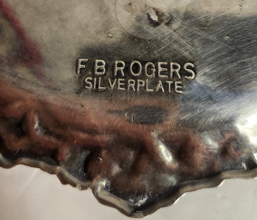 F.B. Rogers Silver Plated Salver Or Candle Holder - Picture 5 of 5